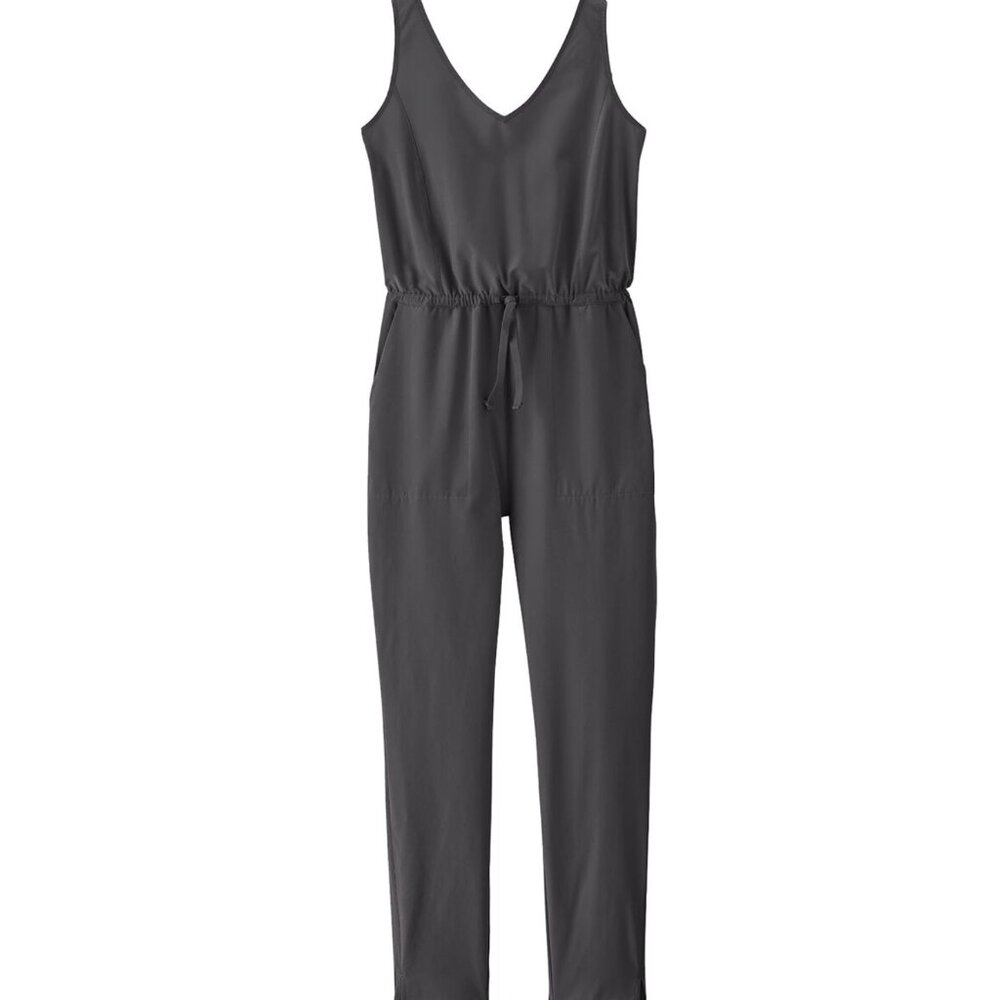 Patagonia Gray V-Neck Jumpsuit
